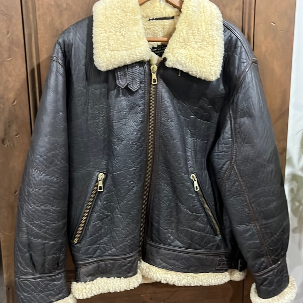 VINTAGE MILITARY LEATHER AVIATION JACKET